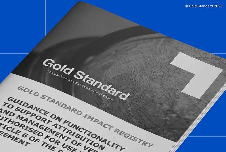 Cover of a Gold Standard report representing different carbon credit project types certified under the Gold Standard.